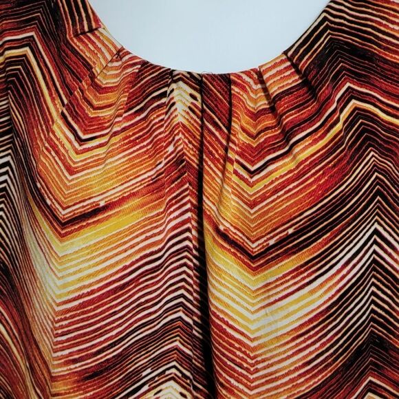 #251 Worthington Multicolored Cap Sleeve Top Size 3X - Picture 6 of 7